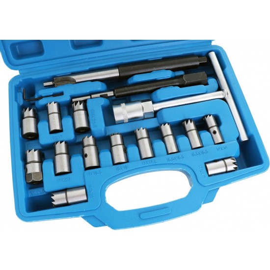 Σετ καθαρισμού έδρας μπεκ ψεκασμού diesel 17 τμχ