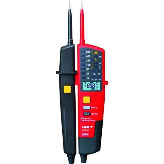 Uni-T Ανιχνευτής Τάσης UT18C AC/DC με Εύρος Μέτρησης 12 - 690V