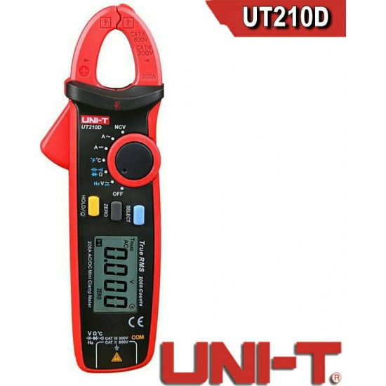 Uni-T Αμπεροτσιμπίδα Ψηφιακή 200A AC UT210D True RMS