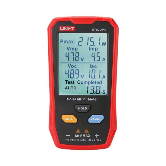 UNI-T ut673pv Solar Pro MPPT PV Meter tester φωτοβολταϊκών