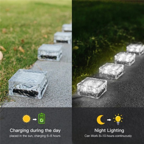 Ηλιακό LED φωτιστικό κήπου Ice cube 3000K Λευκό θερμό 1 τμχ