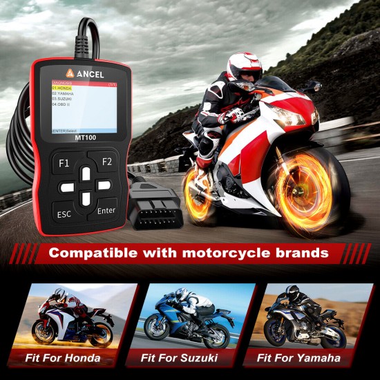 ANCEL MT100 OBD reader για Μοτοσικλέτα ANCEL MT100 OBD reader για Μοτοσικλέτα