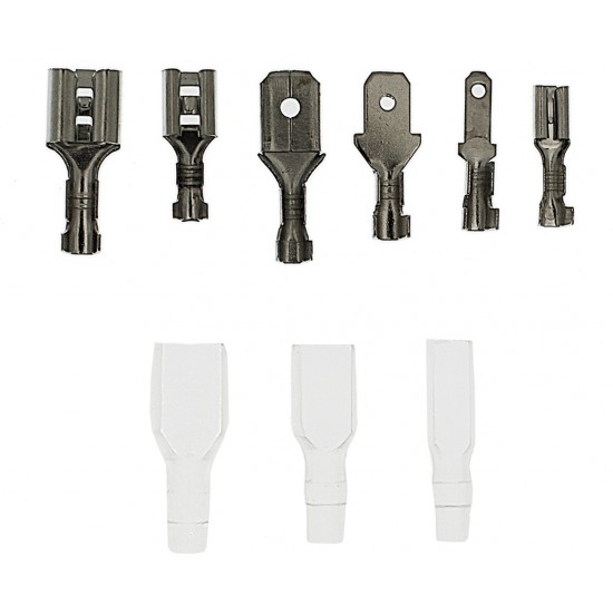 Σετ 360 τεμαχίων ακροδέκτες/φισάκια βύσματος καλωδίου και θήκες σιλικόνης