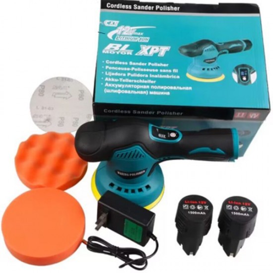 Σετ Φορητός Επαναφορτιζόμενος Αλοιφαδόρος 12V 2800-5000rpm