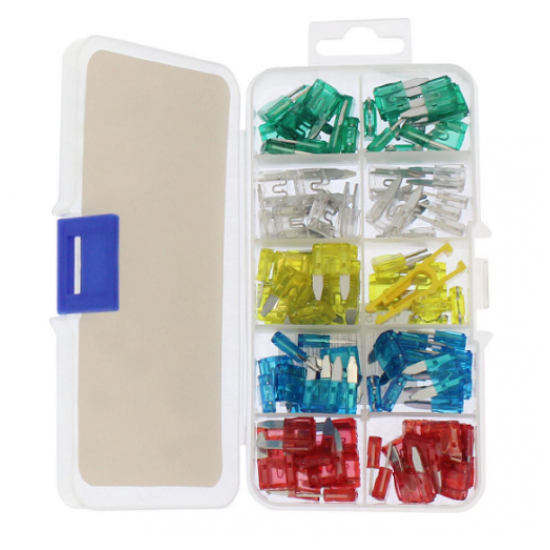 Ασφάλειες αυτοκινήτου μαχαιρωτές σετ 100 τεμάχια