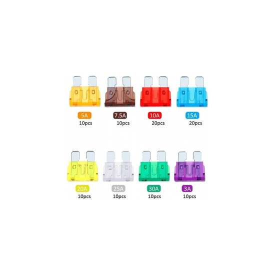 Σετ Πλαστικές Ασφάλειες Αυτοκινήτου 101τμχ & Εργαλείο Τοποθέτησης