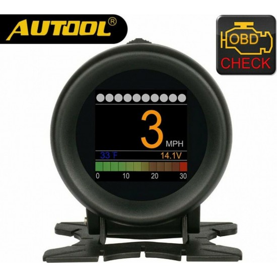 Autool X60 Διαγνωστικό βλαβών & μετρητής OBD II με οθόνη πολλαπλών ενδείξεων Autool X60 Διαγνωστικό βλαβών & μετρητής OBD II με οθόνη πολλαπλών ενδείξεων