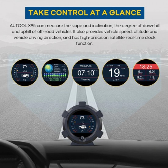 AUTOOL X95 Ψηφιακό Κλισιόμετρο, ταχύμετρο μέσω GPS AUTOOL X95 Ψηφιακό Κλισιόμετρο, ταχύμετρο μέσω GPS