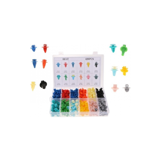 Πλαστικά Κουμπώματα Κλιπς για Toyota 420τμχ