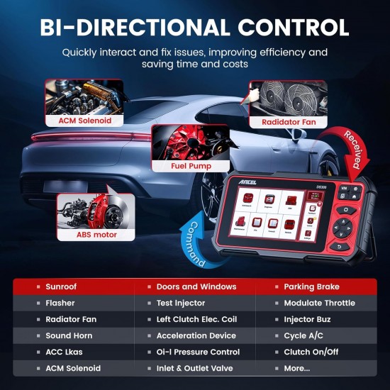 ANCEL DS300 Professional Bidirectional Scanner – All Systems Diagnostic Tool with 30+ Services, Wireless OBD2 Scanner & 3-Year Updates for Cars ANCEL DS300 Professional Bidirectional Scanner – All Systems Diagnostic Tool with 30+ Services, Wireless OBD2 Scanner & 3-Year Updates for Cars