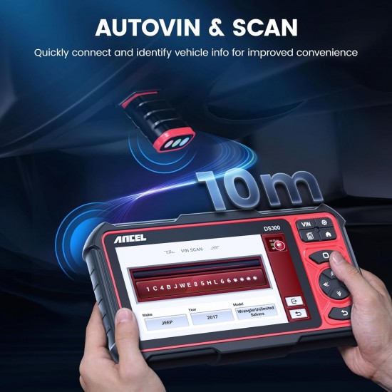 ANCEL DS300 Professional Bidirectional Scanner – All Systems Diagnostic Tool with 30+ Services, Wireless OBD2 Scanner & 3-Year Updates for Cars ANCEL DS300 Professional Bidirectional Scanner – All Systems Diagnostic Tool with 30+ Services, Wireless OBD2 Scanner & 3-Year Updates for Cars