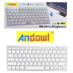 Andowl Q-901 Ασύρματο Bluetooth Πληκτρολόγιο Αγγλικό US Λευκό Andowl Q-901 Ασύρματο Bluetooth Πληκτρολόγιο Αγγλικό US Λευκό