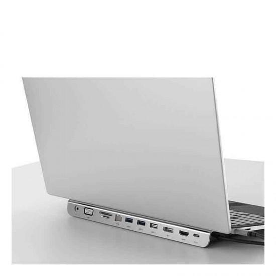 Andowl Q-HU990 USB-C Docking Station με HDMI 4K PD Ethernet Ασημί Andowl Q-HU990 USB-C Docking Station με HDMI 4K PD Ethernet Ασημί