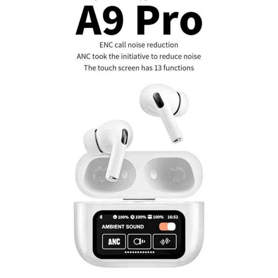 Ασύρματα ακουστικά Bluetooth ANC Ακουστικά μείωσης θορύβου με Οθόνη αφής