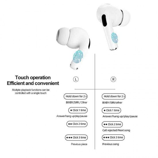 Ασύρματα ακουστικά Bluetooth ANC Ακουστικά μείωσης θορύβου με Οθόνη αφής