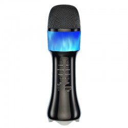 Ασύρματο μικρόφωνο BT karaoke με ενσωματωμένο ηχείο, led light Q99 Ασύρματο μικρόφωνο BT karaoke με ενσωματωμένο ηχείο, led light Q99
