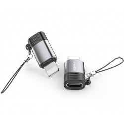 Awei A11 Mini Adapter Type-C to Lightning Γκρι Awei A11 Mini Adapter Type-C to Lightning Γκρι