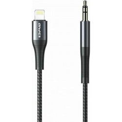 Awei CL-116L 3.5mm to Lightning Cable Μαύρο 1m Awei CL-116L 3.5mm to Lightning Cable Μαύρο 1m