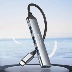 Awei CL-150T USB 2.0 Hub 4 Θυρών με σύνδεση USB-C Awei CL-150T USB 2.0 Hub 4 Θυρών με σύνδεση USB-C