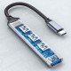 Awei CL-150T USB 2.0 Hub 4 Θυρών με σύνδεση USB-C Awei CL-150T USB 2.0 Hub 4 Θυρών με σύνδεση USB-C