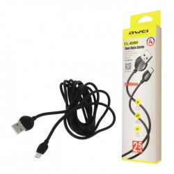 Awei CL-61M Regular USB 2.0 to micro USB Cable Λευκό 2m  Awei CL-61M Regular USB 2.0 to micro USB Cable Λευκό 2m