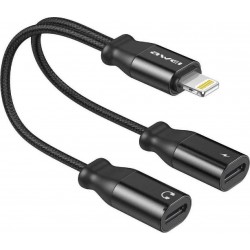 Awei CL-72 Μετατροπέας Lightning male σε Lightning 2x female Awei CL-72 Μετατροπέας Lightning male σε Lightning 2x female