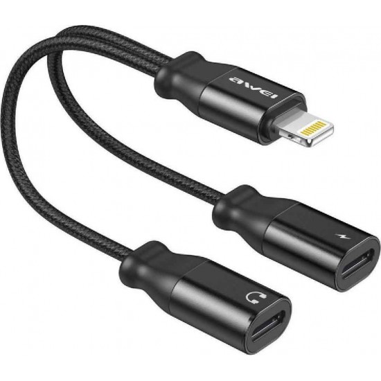 Awei CL-72 Μετατροπέας Lightning male σε Lightning 2x female Awei CL-72 Μετατροπέας Lightning male σε Lightning 2x female