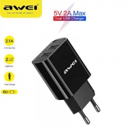 Awei Φορτιστής Χωρίς Καλώδιο με 2 Θύρες USB-A Μαύρος (C3) Awei Φορτιστής Χωρίς Καλώδιο με 2 Θύρες USB-A Μαύρος (C3)