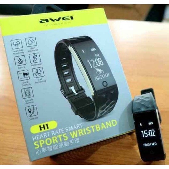 Awei H1 Activity Tracker με Παλμογράφο Μαύρο Awei H1 Activity Tracker με Παλμογράφο Μαύρο
