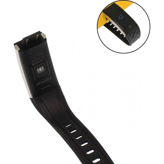 Awei H1 Activity Tracker με Παλμογράφο Μαύρο Awei H1 Activity Tracker με Παλμογράφο Μαύρο