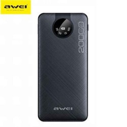 Awei P134K Power Bank 20000mAh με Θύρα USB-A και Θύρα USB-C Μαύρο Awei P134K Power Bank 20000mAh με Θύρα USB-A και Θύρα USB-C Μαύρο