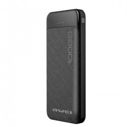 Awei P37K Power Bank 10000mAh με 2 Θύρες USB-A και Θύρα USB-C Μαύρο Awei P37K Power Bank 10000mAh με 2 Θύρες USB-A και Θύρα USB-C Μαύρο