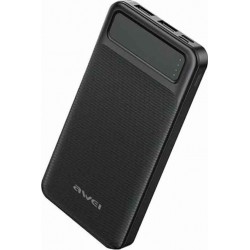 Awei P5K Power Bank 10000mAh με 2 Θύρες USB-A Μαύρο Awei P5K Power Bank 10000mAh με 2 Θύρες USB-A Μαύρο