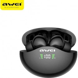 Awei T12P In-ear Bluetooth Handsfree Ακουστικά με Αντοχή στον Ιδρώτα και Θήκη Φόρτισης Μαύρα Awei T12P In-ear Bluetooth Handsfree Ακουστικά με Αντοχή στον Ιδρώτα και Θήκη Φόρτισης Μαύρα