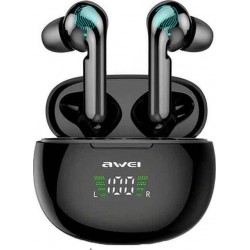Awei T15P In-ear Bluetooth Handsfree Ακουστικά με Θήκη Φόρτισης Μαύρα Awei T15P In-ear Bluetooth Handsfree Ακουστικά με Θήκη Φόρτισης Μαύρα