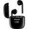 Awei T28P In-ear Bluetooth Handsfree Ακουστικά με Αντοχή στον Ιδρώτα και Θήκη Φόρτισης Μαύρα