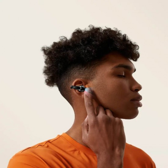 Awei TZ7 Air Conduction Bluetooth Handsfree Ακουστικά με Αντοχή στον Ιδρώτα και Θήκη Φόρτισης Μαύρα