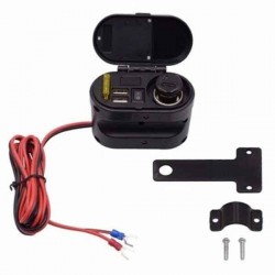 CD-3068 Φορτιστής Μοτοσυκλέτας με Θύρες: 2xUSB & 1xΑναπτήρα CD-3068 Φορτιστής Μοτοσυκλέτας με Θύρες: 2xUSB & 1xΑναπτήρα