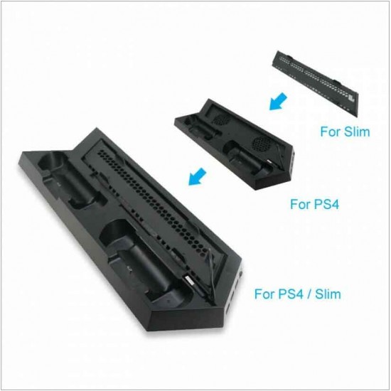 Dobe PS4 / Slim Charging & Cooling Stand Βάση Φόρτισης για 2 χειριστήρια PS4 Μαύρη Dobe PS4 / Slim Charging & Cooling Stand Βάση Φόρτισης για 2 χειριστήρια PS4 Μαύρη