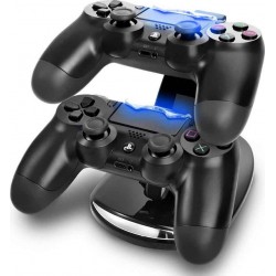 Dual Charge n Stand Βάση Φόρτισης για 2 χειριστήρια PS4 με φωτισμό LED Μαύρη Dual Charge n Stand Βάση Φόρτισης για 2 χειριστήρια PS4 με φωτισμό LED Μαύρη