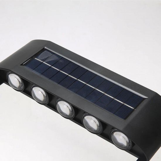 Επιτοίχιο ηλιακό φωτιστικό 10LED IP65 με αισθητήρα φωτός 1 τμχ