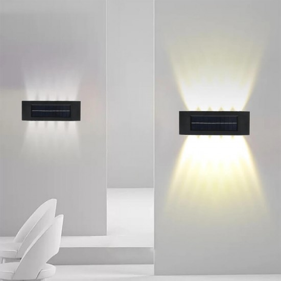 Επιτοίχιο ηλιακό φωτιστικό 10LED IP65 με αισθητήρα φωτός 1 τμχ