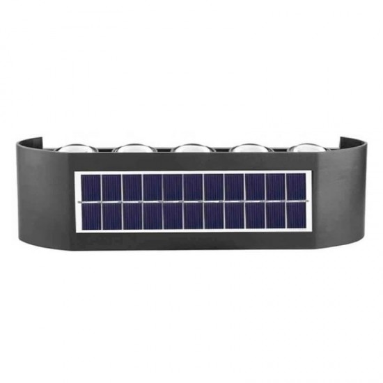 Επιτοίχιο ηλιακό φωτιστικό 10LED IP65 με αισθητήρα φωτός 1 τμχ
