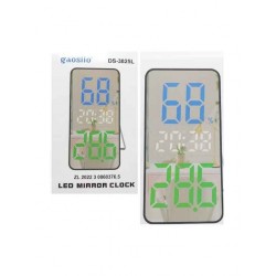 Επιτραπέζιο ρολόι καθρέφτης LED USB DS-3825L Επιτραπέζιο ρολόι καθρέφτης LED USB DS-3825L
