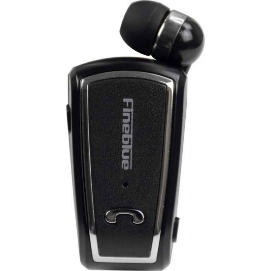 Fineblue F-V3 In-ear Bluetooth Handsfree Ακουστικό Πέτου Μαύρο