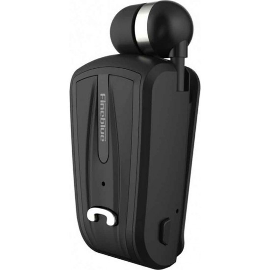 Fineblue F-V6 In-ear Bluetooth Handsfree Ακουστικό Πέτου Μαύρο