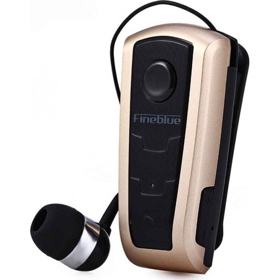 Fineblue F910 In-ear Bluetooth Handsfree Ακουστικό Χρυσό