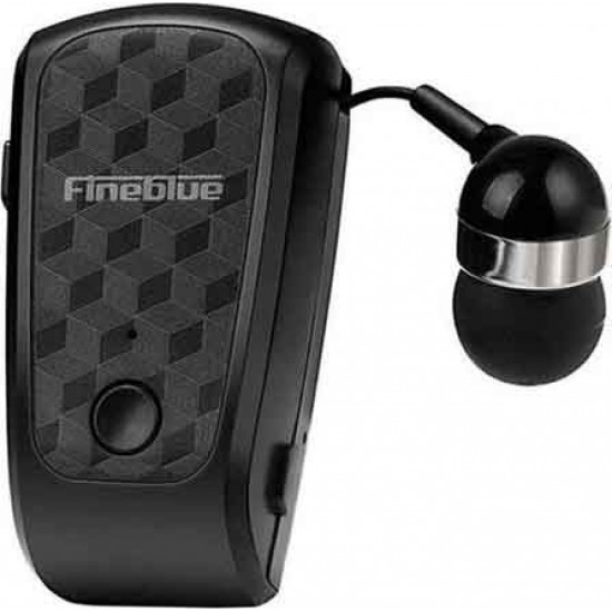 Fineblue FQ-10R PRO Earbud Bluetooth Handsfree Ακουστικό Πέτου Μαύρο