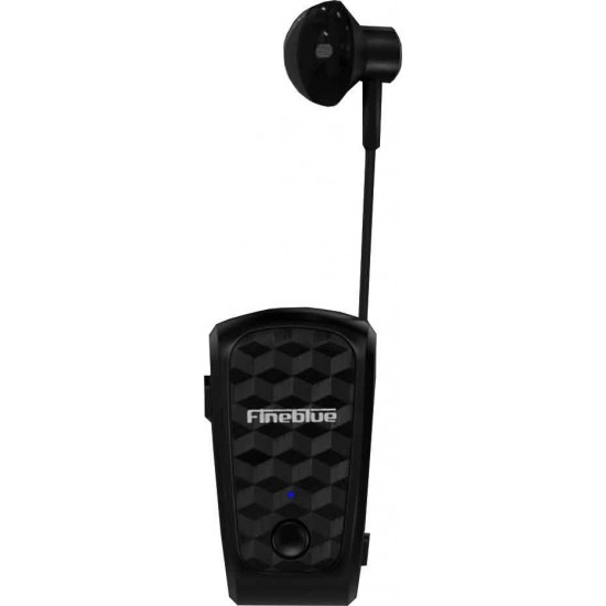 Fineblue FQ-10R PRO Earbud Bluetooth Handsfree Ακουστικό Πέτου Μαύρο