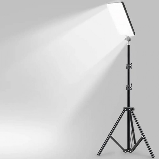 Φωτιστικό φωτογράφισης LED 3200-5700K με τρίποδο 2m L-3560